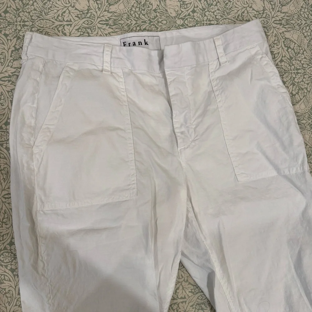 Frank & Eileen Jameson White Utility Joggers - Picture 2 of 5